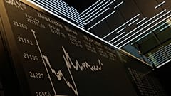 Alman hisse senedi endeksi DAX, 16 Nisan 2025 Çarşamba günü Almanya'nın Frankfurt kentindeki borsada görüntüleniyor. 