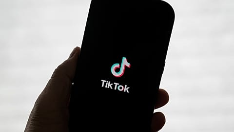 FILE - A TikTok logo is shown on a phone in San Francisco, Friday, Jan. 17, 2025.