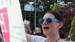 Öğrencilerin protestosu