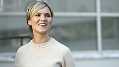 Die isländische Ministerpräsidentin Kristrun Frostadottir im Paimio Sanatorium in Paimio, Finnland, 26. Mai 2025.