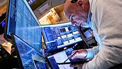 Trader on Wall Street (file photo)