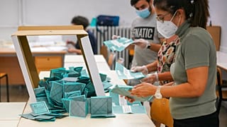 seggio elettorale, immagine d'archivio