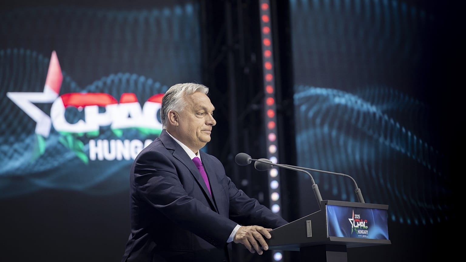 A magyar miniszterelnök beszédet mond a CPAC Hungary megnyitóján 