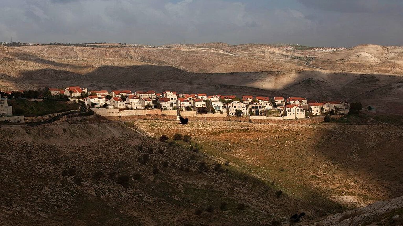 صورة عامة لمستوطنة معاليه أدوميم اليهودية ، على مشارف القدس 2015