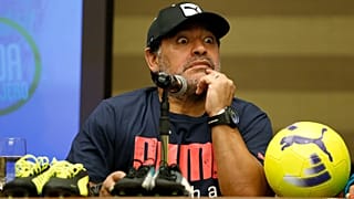 Diego Armando Maradona, durante una rueda de prensa.
