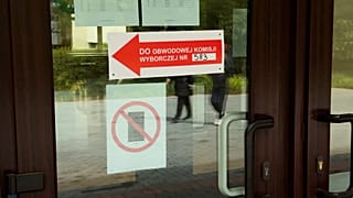 Bureau de vote en Pologne
