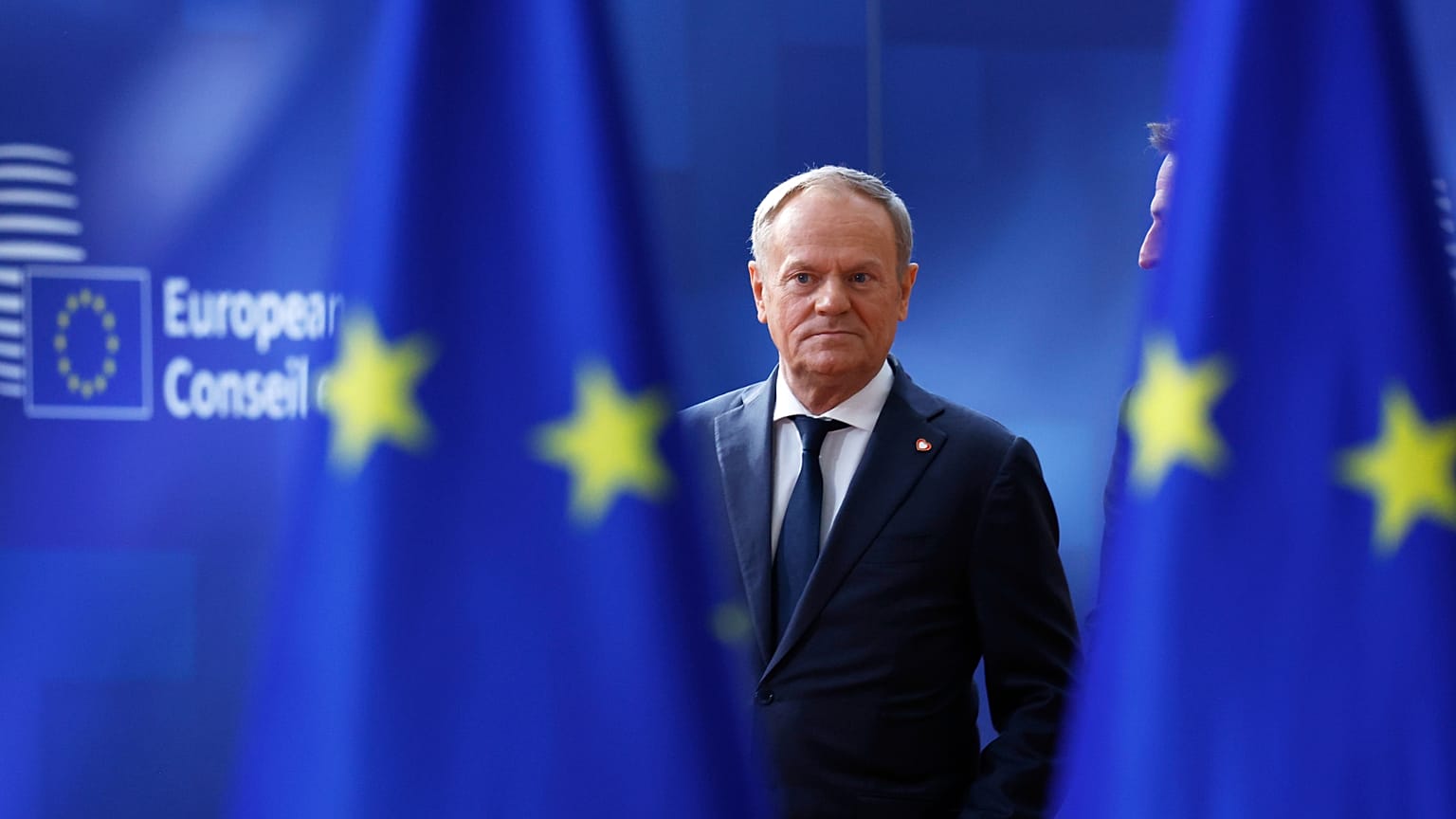 Donald Tusk lengyel kormányfő Brüsszelben