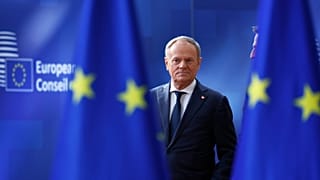 Donald Tusk lengyel kormányfő Brüsszelben