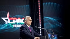 Orbán Viktor a CPAC megnyitóján a Budapest Kongresszusi Központban, 2025. május 29-én