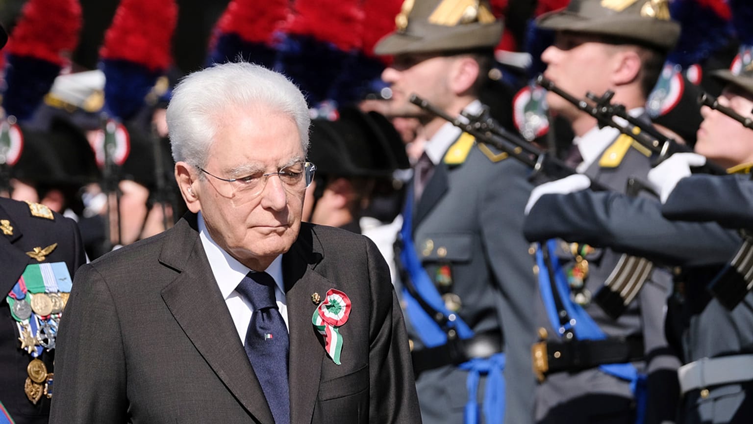 Sergio Mattarella durante las celebraciones del Día de la República Italiana, Roma, 2 de junio de 2025.