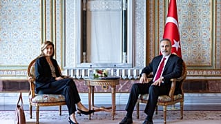 Μαρία Ολγκίν με τον Χακάν Φιντάν