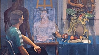 ΜΑΡΤΙΝΟΣ ΓΑΒΑΘΑΣ Ζωγραφικός διάλογος ΙΙ, 1982 • λάδι σε καμβά, 222x196 εκ. • ιδιωτική σ��λλογή