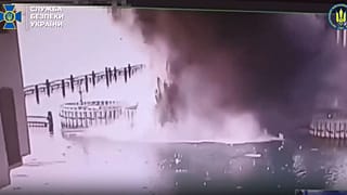 Képkocka az ukrán titkosszolgálat, az SZBU videójából