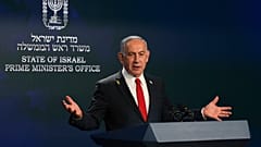 رئيس الوزراء الإسرائيلي بنيامين نتنياهو يتحدث خلال مؤتمر صحفي في القدس، الأربعاء 21 مايو 2025.