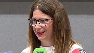 Leire Díez comparece ante los medios en Madrid, 4 de junio de 2025.