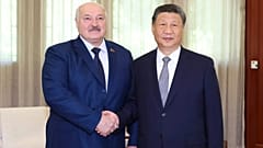 Alexandre Loukachenko et Xi Jinping