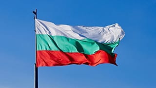 Drapeau de la Bulgarie.