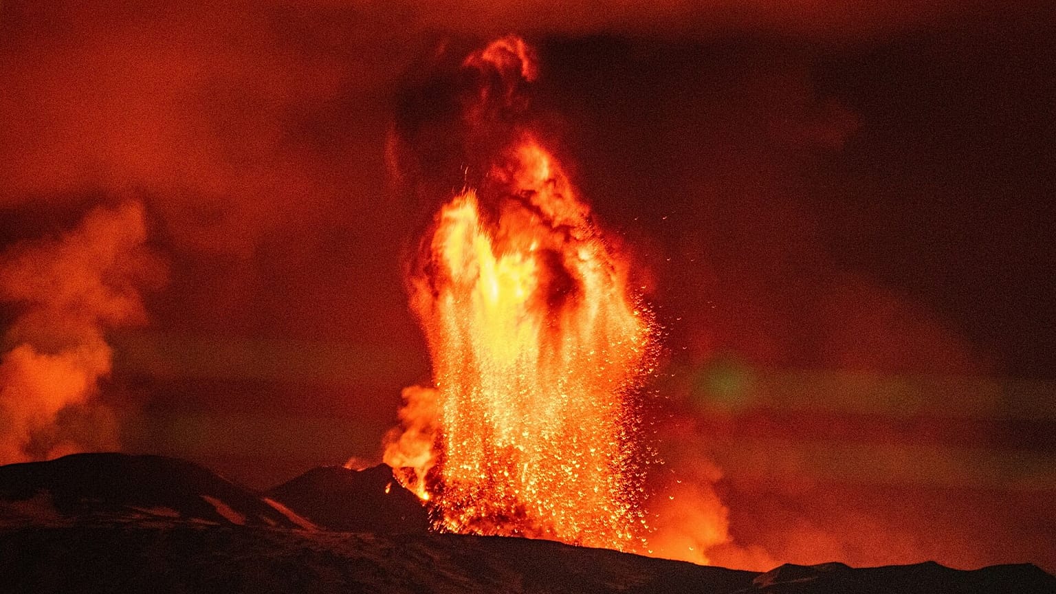 Mount Etna's latest eruption occurred while dozens of tourists were on the mountain.