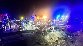 El lugar del accidente.