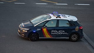 Un coche policial