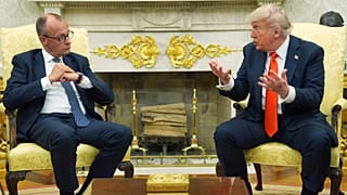 A német kancellár az amerikai elnöknél a Fehér Házban