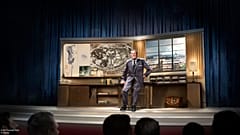 Concept art of the Audio-Animatronic Walt Disney. 
