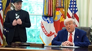 Una imagen de Trump y Musk en la Casa Blanca.