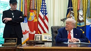 President Donald Trump speaks during a news conference with Elon Musk in the Oval Office of the White House, Friday, May 30, 2025, in Washington.