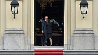 Hollanda Başbakanı Dick Schoof istifasını vermek üzere Lahey'deki Kraliyet Sarayı Huis ten Bosch'a geldi, 3 Haziran 2025