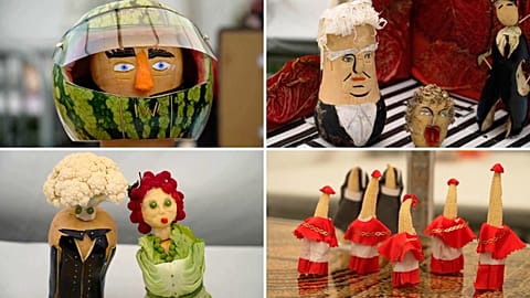 Veggie sculptures steal the show in London