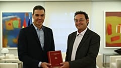 El presidente del Gobierno de España, Pedro Sánchez recibe al fiscal general del Estado, Álvaro García Ortiz en La Moncloa (06/09/2022) 