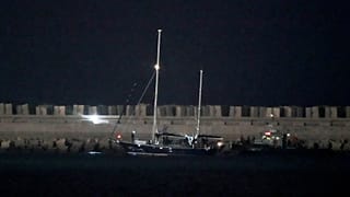 Yardım teknesi Aşdod Limanı'nda, 9 Haziran 2025