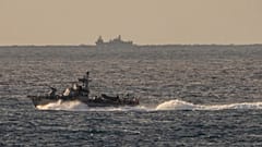 Un navire de la marine israélienne patrouille en mer Méditerranée, Israël, samedi 21 septembre 2024. 