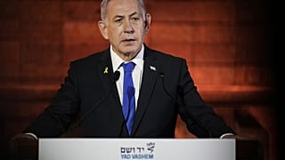 رئيس وزراء إسرائيل بنيامين نتنياهو في القدس، يوم الأربعاء 23 أبريل 2025