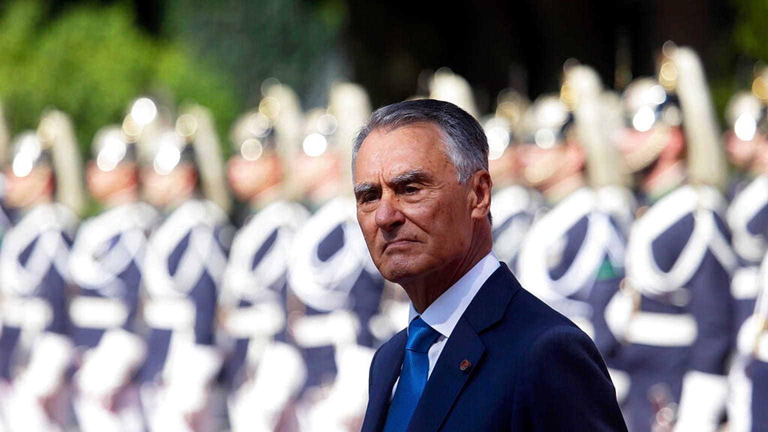 Aníbal Cavaco Silva no Palácio de Belém em 2015.