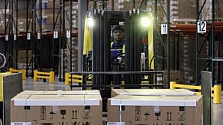 Instalación del centro de distribución central de electrodomésticos de BSH el 1 de noviembre de 2017 en New Bern, Carolina del Norte, Estados Unidos.