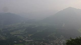 Kanadischer Rauch von den Waldbränden hängt milchig und trüb über Süddeutschland. 