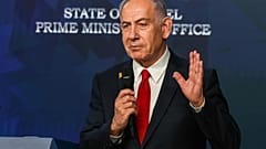 رئيس الوزراء الإسرائيلي بنيامين نتنياهو يتحدث خلال مؤتمر صحفي في القدس، يوم الأربعاء 21 مايو 2025.