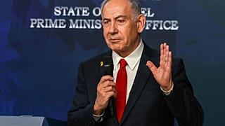 رئيس الوزراء الإسرائيلي بنيامين نتنياهو يتحدث خلال مؤتمر صحفي في القدس، يوم الأربعاء 21 مايو 2025.