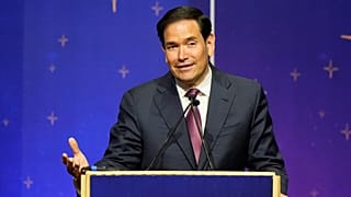 Secretário de Estado Marco Rubio discursa na gala American Compass em Washington, terça-feira, 3 de junho de 2025.
