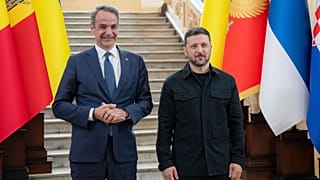 Κυριάκος Μητσοτάκης και Βολοντίμιρ Ζελένσκι στην Οδησσό, 11 Ιουνίου 2025