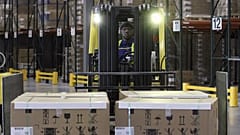 Installation of BSH's central appliance distribution centre on November 1, 2017 in New Bern, N.C, U.S.A.