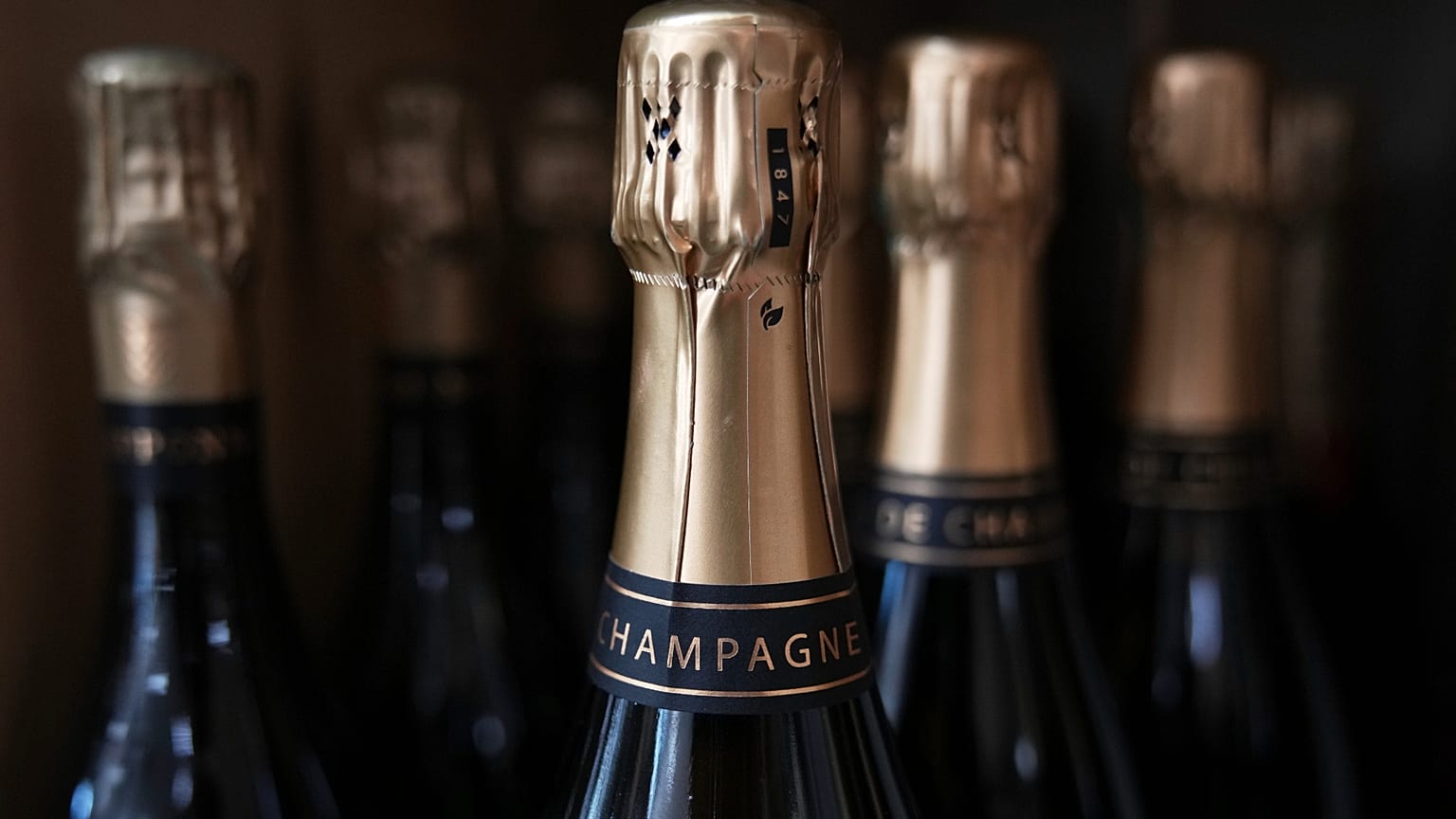 Bouteilles de champagne