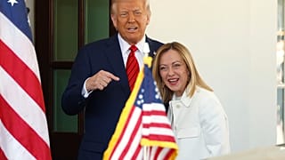 Trump és Meloni Washingtonban, 2025 április 17.