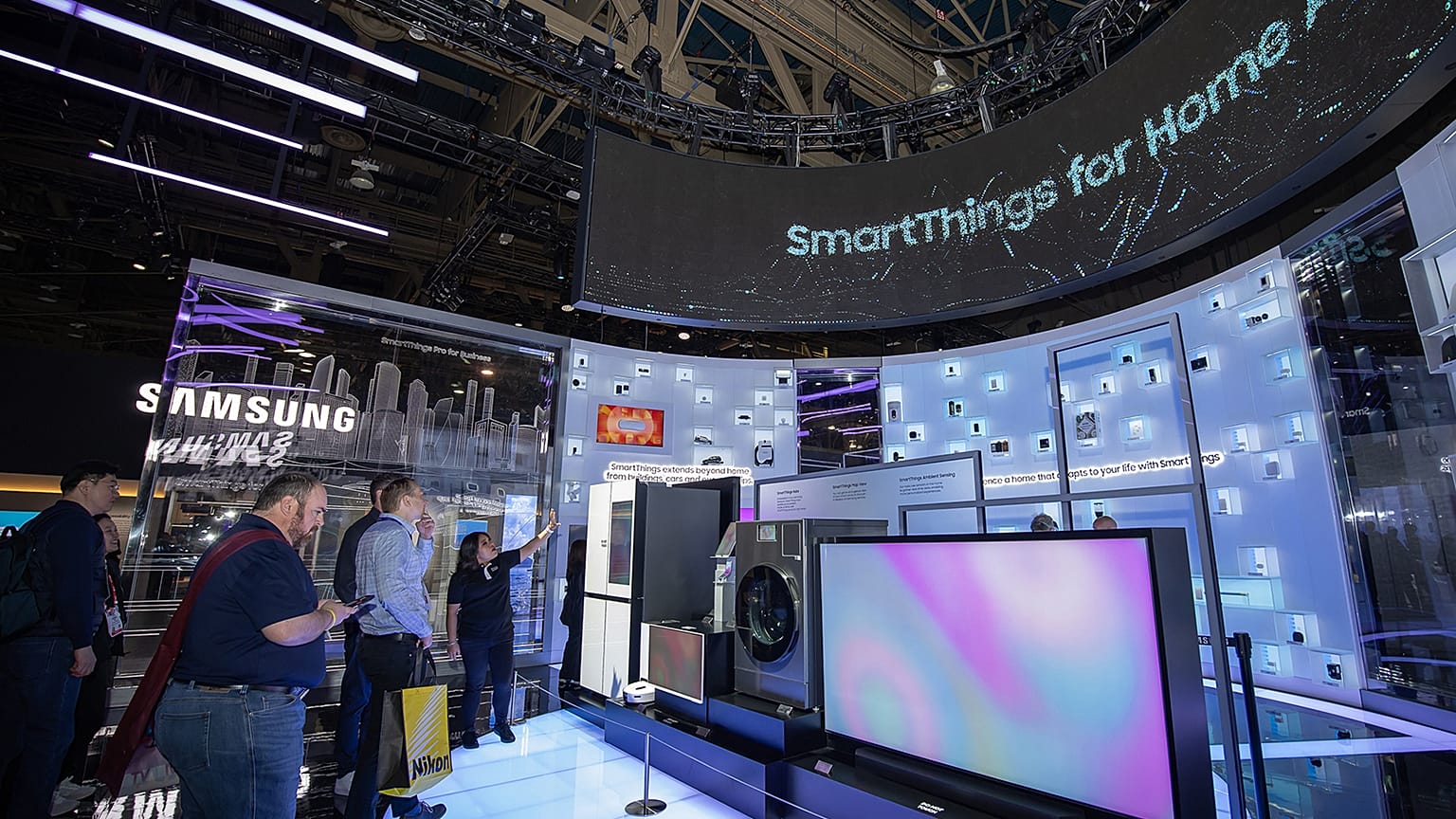 Pantalla de Samsung mostrada en el CES en 2025