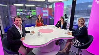 Mariana Correa com Antonio Ferrari, Isabel Silva e Ana Neves