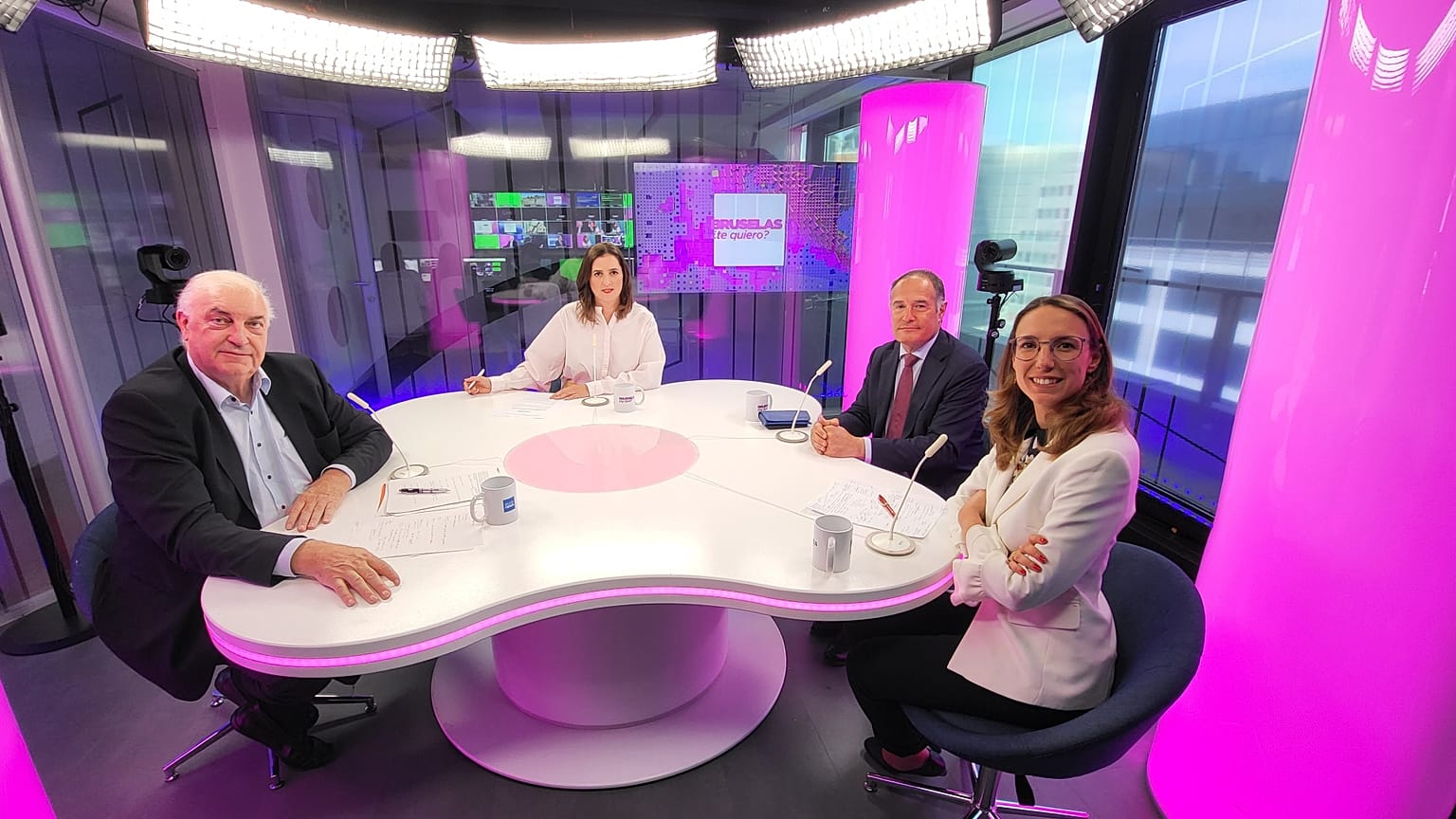 Maia de la Baume avec Charles Goerens, Annalisa Buscaini et Fabrice Leggeri