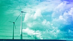 Wind turbines operate near Eisleben, May 2025