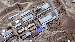 This satellite image provided by Maxar Technologies shows the IRGC Ghadir site in Teheran, Iran, after being hit by Israeli airstrikes, on Saturday, June 14, 2025.
