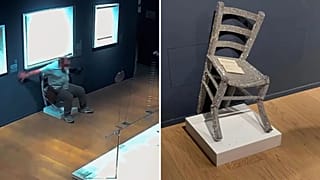 Un museo italiano denuncia a la policía a una pareja tras dañar una valiosa instalación de la "silla Van Gogh